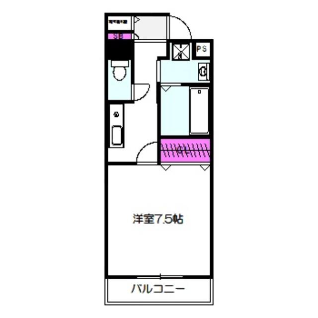ディーアリヴィオ千林(1K/3階)の間取り写真