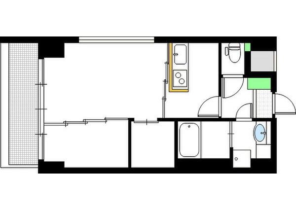 MS`PALAZZO NECOSUMUSU(1LDK/2階)の間取り写真