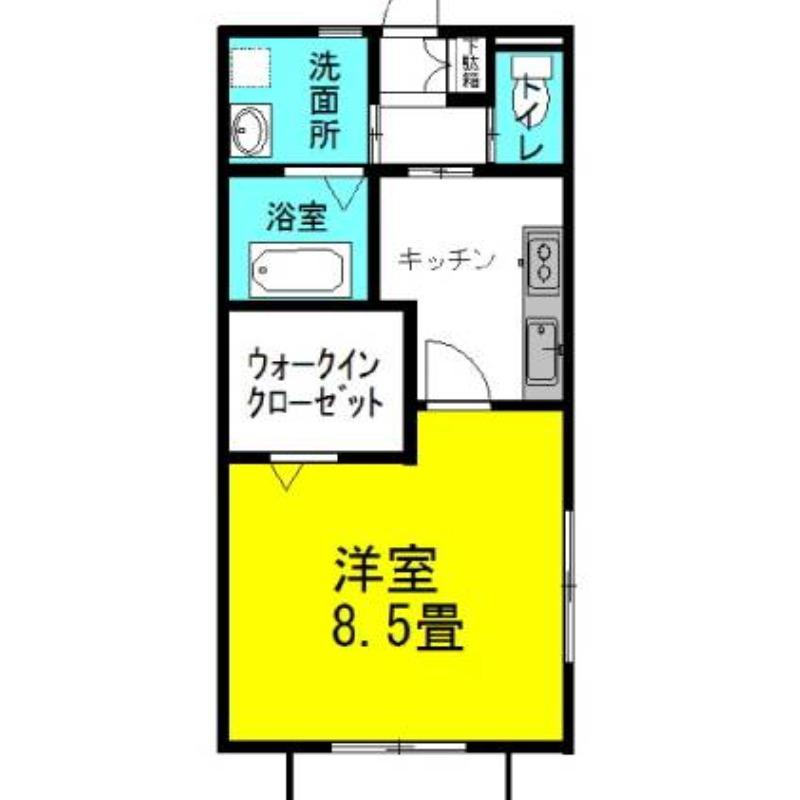 ラフォンテ・レパードI(1K/2階)の間取り写真