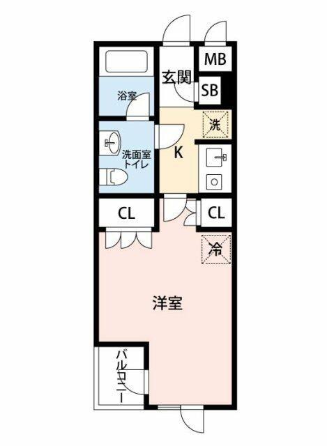 ステラコート行徳/マイナビSTAY行徳(1K/3階)の間取り写真