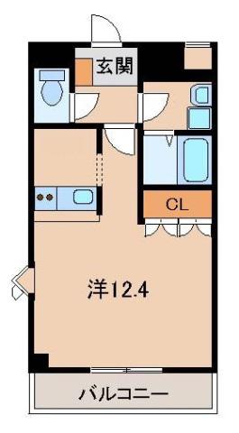 ＪＲ和歌山線 岩出駅 徒歩64分 2階建 築18年(ワンルーム/2階)の間取り写真
