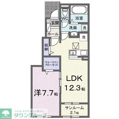 HOUSE 11(1LDK/1階)の間取り写真