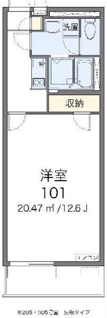 レオネクスト友(1K/2階)の間取り写真