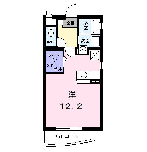 シェーネ幸(ワンルーム/4階)の間取り写真