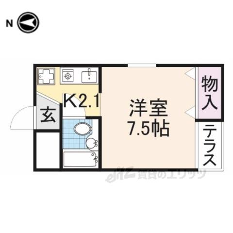 グレイス神宮西口(1K/3階)の間取り写真
