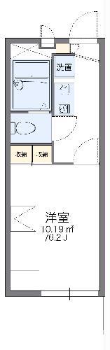 レオパレストーレイ(1K/1階)の間取り写真