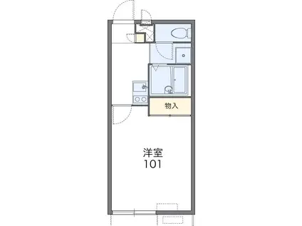 レオパレスゆかり荘(1K/2階)の間取り写真