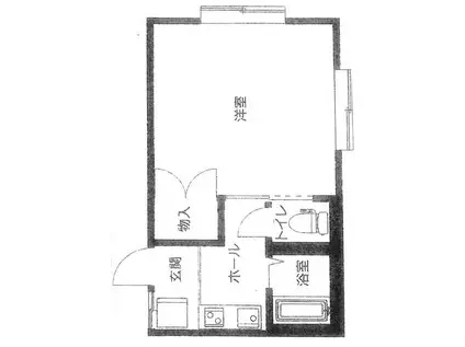 SUN SUN(1K/2階)の間取り写真
