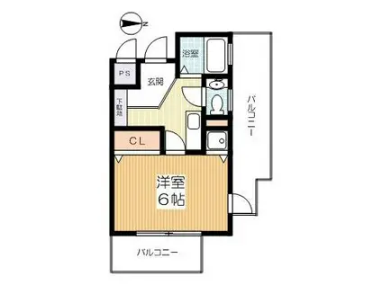 リッツ箕面 マザーホームが提供する情報(1K/3階)の間取り写真
