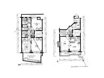 クリエール由比ガ浜(2SLDK/B1階)の間取り写真