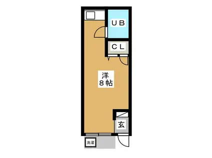 シャトレヒロカワ(ワンルーム/1階)の間取り写真