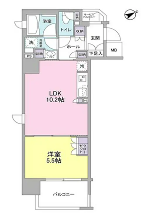 フレアージュ恵比寿 3階階 間取り