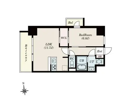 S-RESIDENCE桜本町AWESOMEなんでも乗ります(1LDK/10階)の間取り写真