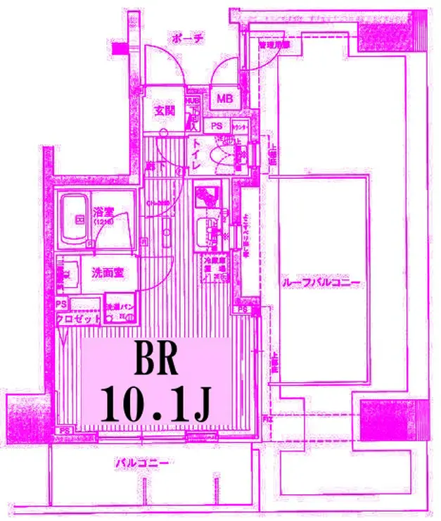 フェリズ横浜関内 10階階 間取り