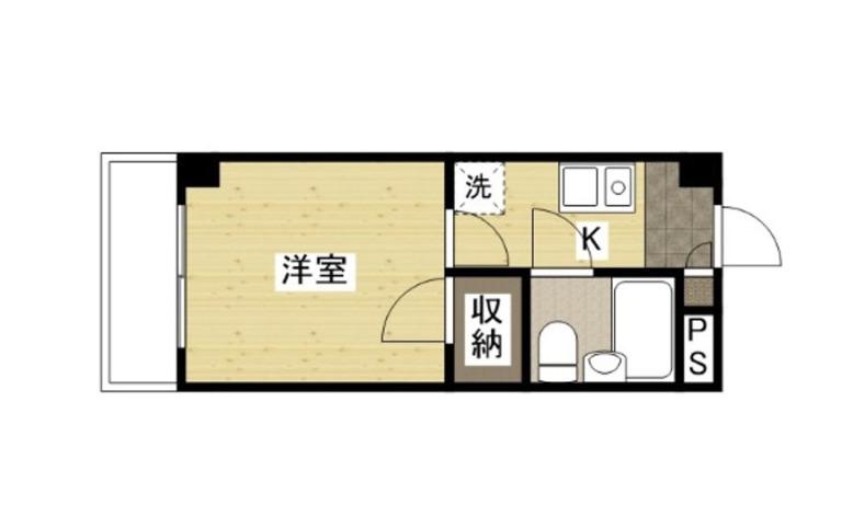リバティ丸之内(1K/3階)の間取り写真