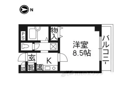 サムティ上堀川(1K/6階)の間取り写真