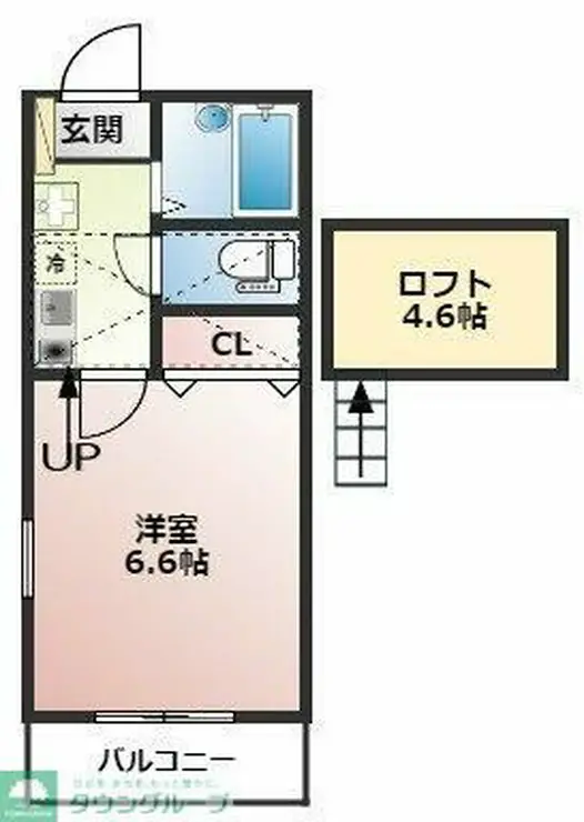 ミラフローレス橘 2階階 間取り