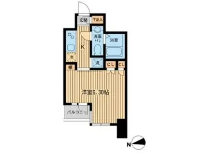 KDXレジデンス東新宿(1K/10階)の間取り写真