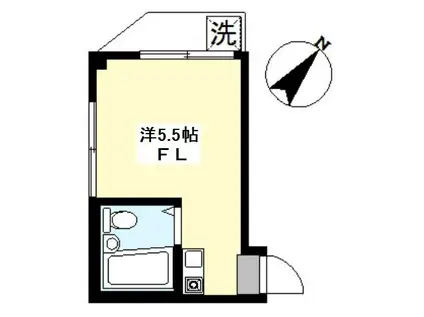 エクセル東長崎(ワンルーム/2階)の間取り写真