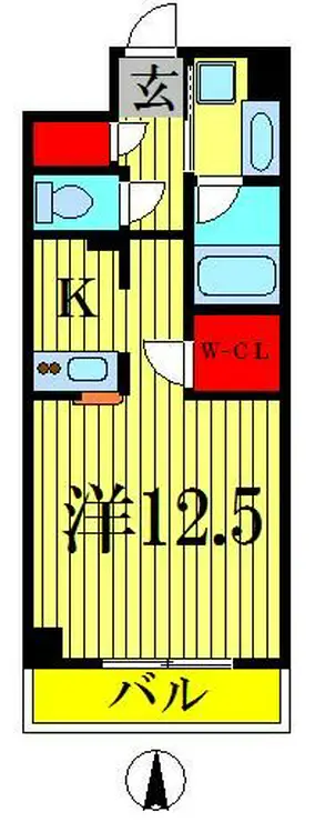 レジデンス両国駅前 2階階 間取り
