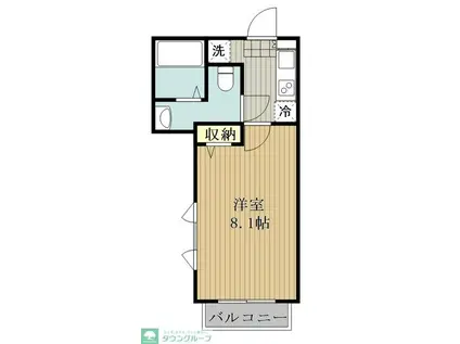 ピアコートTM大泉学園壱番館(1K/2階)の間取り写真