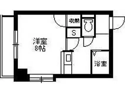 セレーネ(1K/2階)の間取り写真