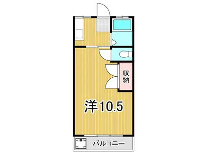 シェ・ブーロー吉美(1K/3階)の間取り写真