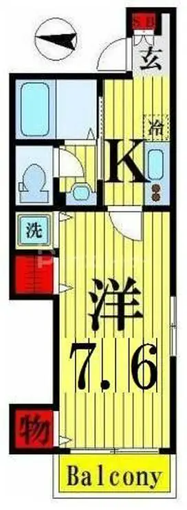 エムズ江北 2階階 間取り