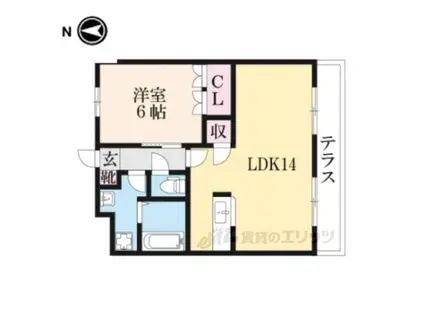 FORESTERAOE(1LDK/1階)の間取り写真