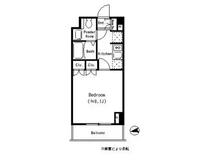 パークキューブ四谷三丁目(ワンルーム/3階)の間取り写真
