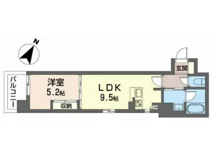VELOCEV(1LDK/10階)の間取り写真