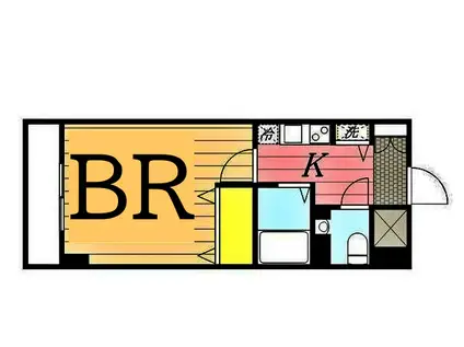 ロリエタワー川崎(1K/7階)の間取り写真