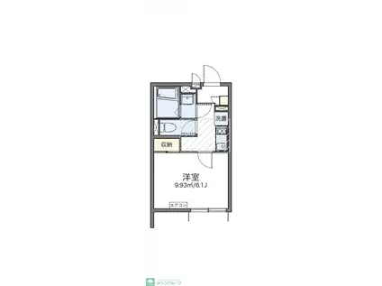 レオネクストボヌール(1K/1階)の間取り写真