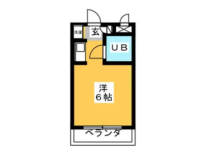 マイタウンひばりヶ丘(ワンルーム/3階)の間取り写真