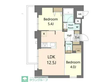 S-RESIDENCE王子ENABLE(2LDK/3階)の間取り写真