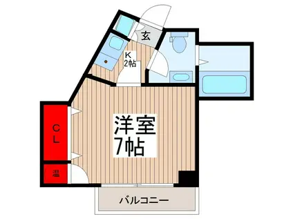 第十みずほ館(1K/3階)の間取り写真