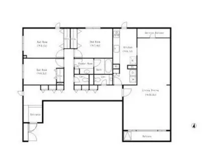 K6コート(3LDK/2階)の間取り写真
