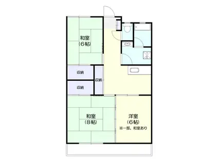 ニューシュテール福島(3K/8階)の間取り写真