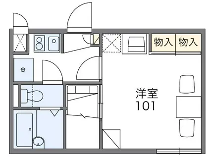 MAHANACREA(1K/1階)の間取り写真