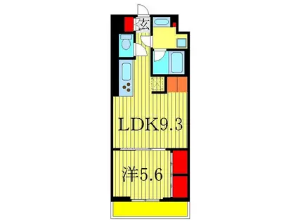 ART RESIDENCE IN OOTAKA-NO-MORI(1LDK/5階)の間取り写真