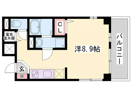 サクシード姫路駅南(ワンルーム/4階)の間取り写真