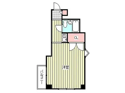 キャッスルマンション西川口駅前(1K/4階)の間取り写真