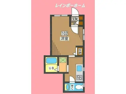 エクセル東駒形(1K/1階)の間取り写真