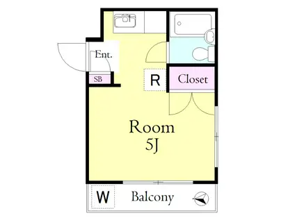 STハイツ(ワンルーム/3階)の間取り写真