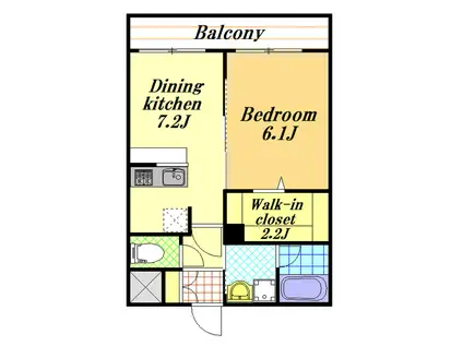 ALLURE(1DK/3階)の間取り写真