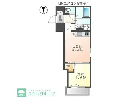 アリウム(1LDK/2階)の間取り写真