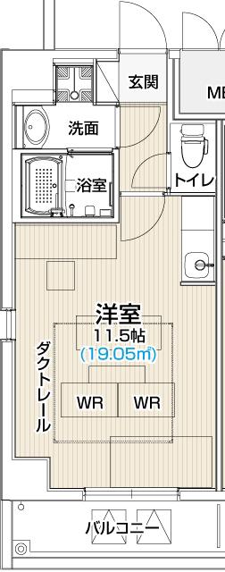 LIVES RESIDENCE 太閤通(ワンルーム/9階)の間取り写真