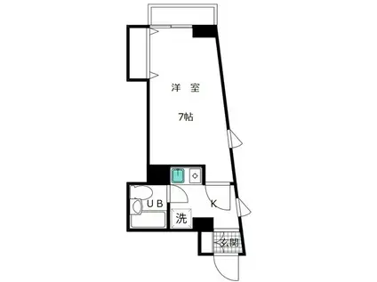 Gアベニュー(1K/2階)の間取り写真