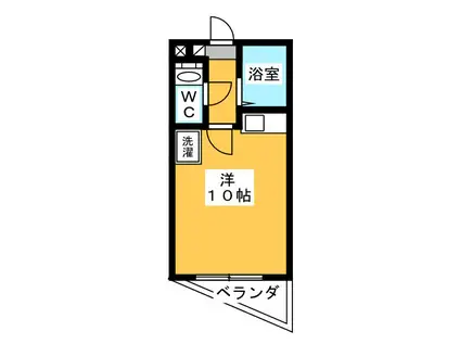 ジュネスヤイヅ(ワンルーム/2階)の間取り写真