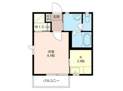 アンジュ洋光台(1K/2階)の間取り写真